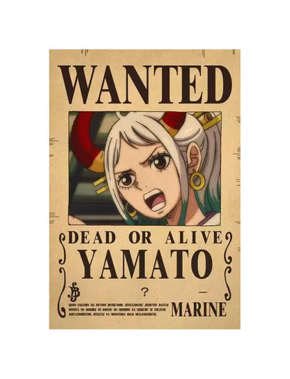 Anime Luffy Gear 5 One Pieces Bounty Wanted Posters