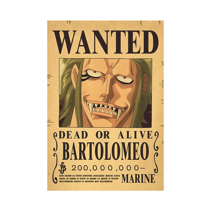 Anime Luffy Gear 5 One Pieces Bounty Wanted Posters