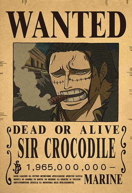 Anime Luffy Gear 5 One Pieces Bounty Wanted Posters