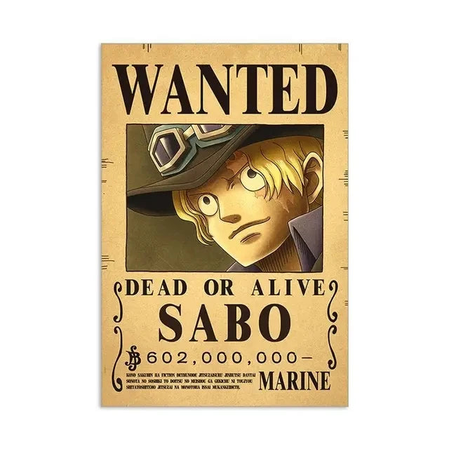 Anime Luffy Gear 5 One Pieces Bounty Wanted Posters